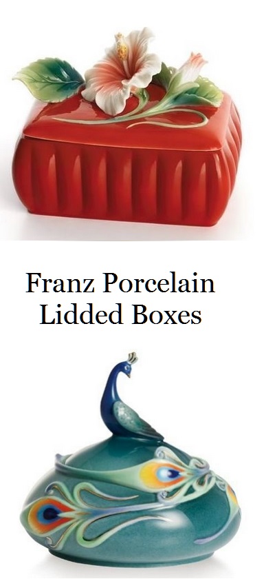 Franz Porcelain Lidded Boxes