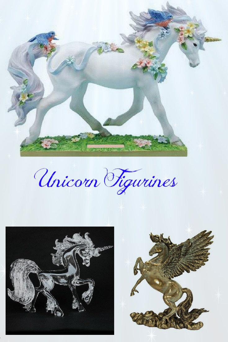 Unicorn Figurines on Beautiful Home & Garden Decor