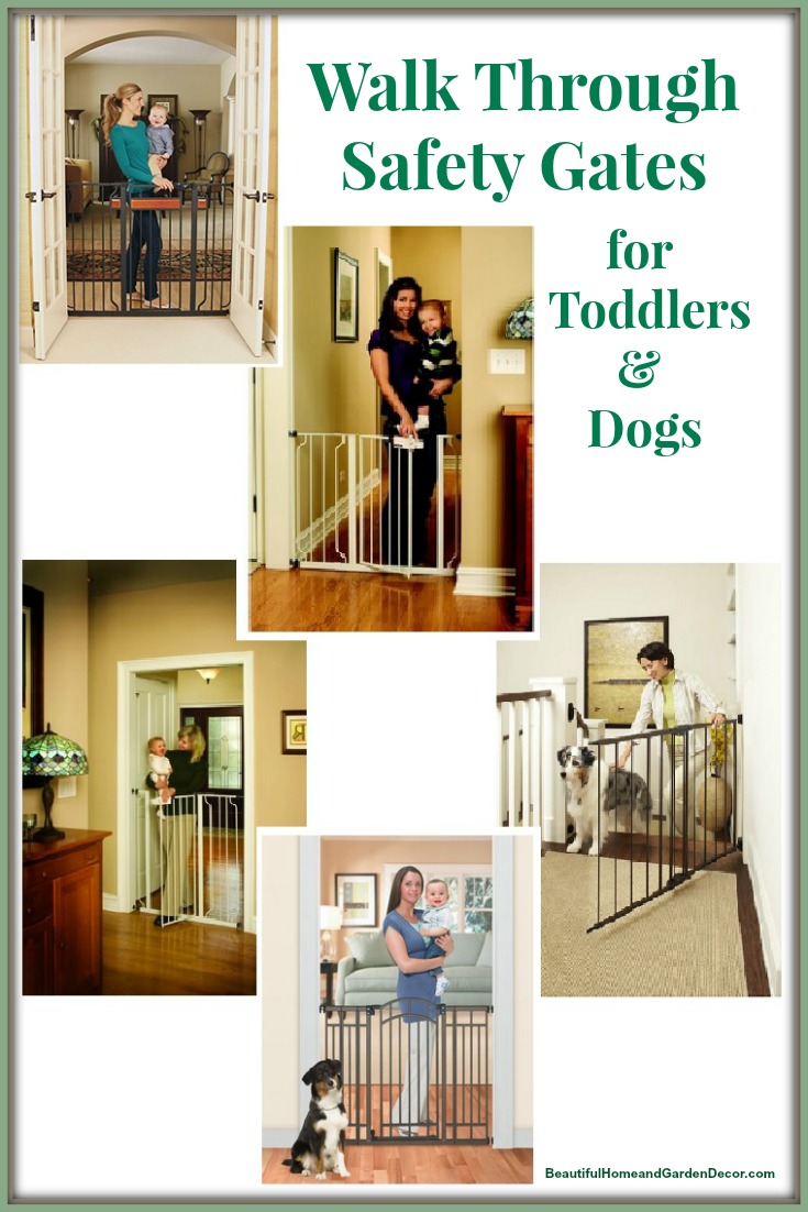 Indoor Walk Through Gates for Toddler and Dog Safety