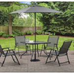Outdoor Table with Folding Chairs