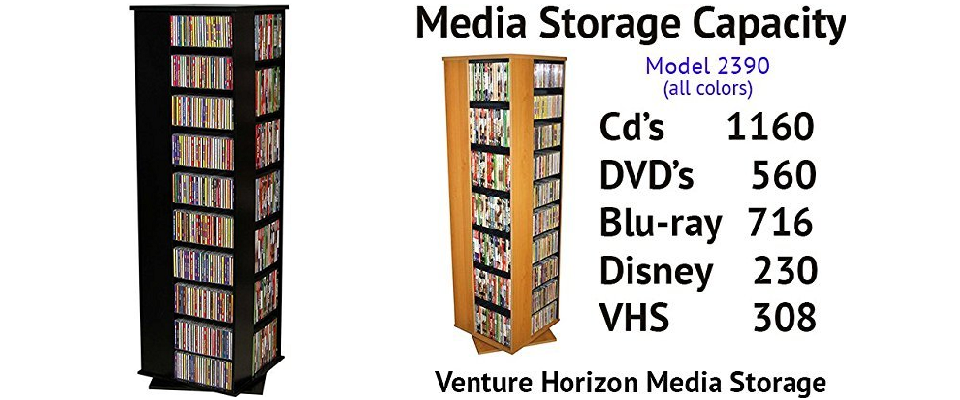 Media Towers for DVDs, CDs, and Video Games